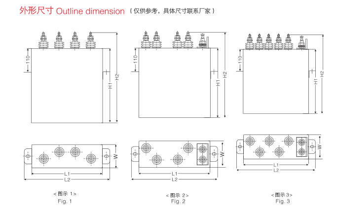 电热电容器外形尺寸
