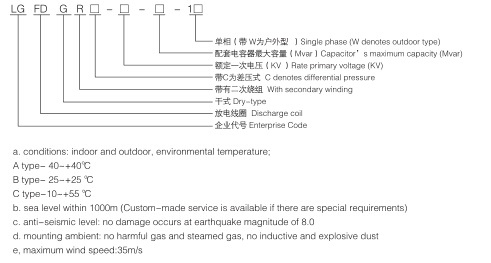 高压并联放电线圈型号说明