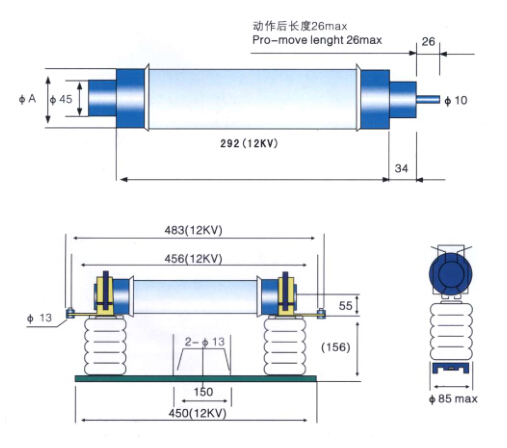 XRNC外型及安装尺寸