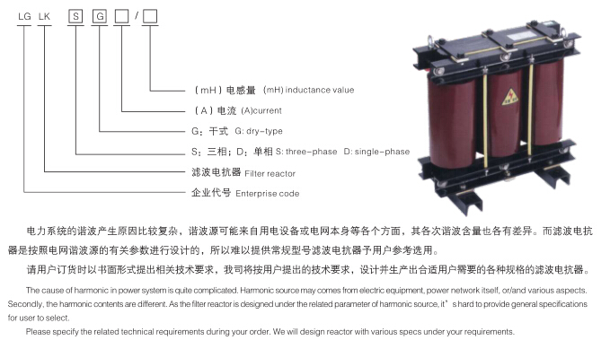 滤波电抗器型号含义