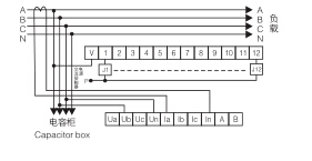  LGJKG2B-12无功功率自动补偿控制器接线图（380V）