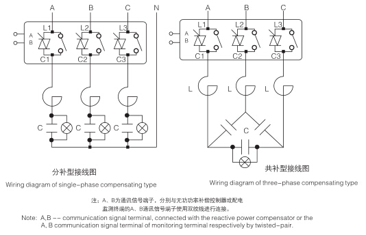 LG·FK系列复合投切装置接线图